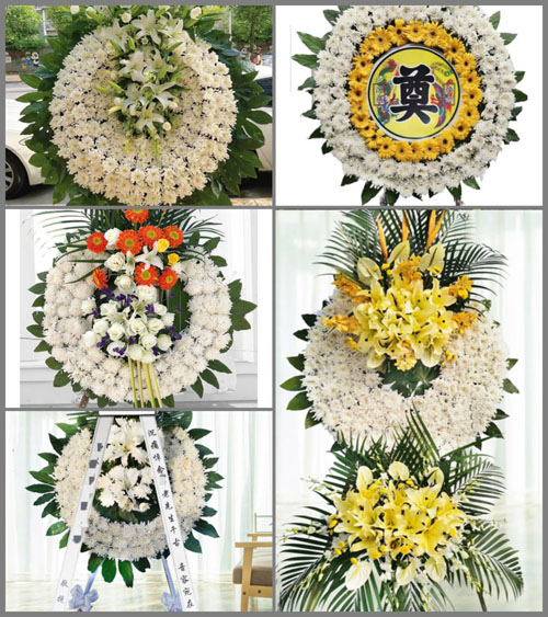 山东青岛平度市蓼兰镇前徐家村花圈速递